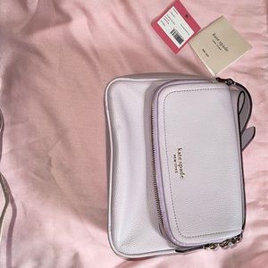 Kate spade large flap crossbody. Moonlit. Lilac.